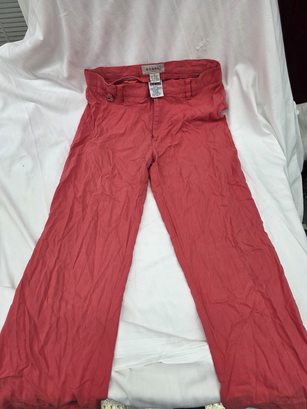 Guess Coral High-Rise Wide-Leg Pants